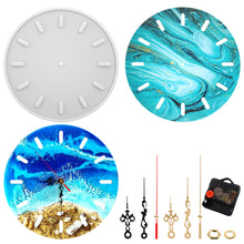 Load image into Gallery viewer, Clock Silicone Mold Handmade Crafts Round Clock Epoxy Resin Molds DIY Wall Hanging Clock Jewelry Making Tools Supplies