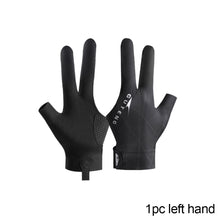 Load image into Gallery viewer, 1pc professional billiard gloves three-finger thin breathable high-grade non-slip snooker gloves