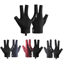 Load image into Gallery viewer, 1pc professional billiard gloves three-finger thin breathable high-grade non-slip snooker gloves