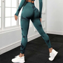 Load image into Gallery viewer, Tie-Dye High-Waisted Fitness Ninth Pants Seamless Butt Lift Peach Butt Exercise Fitness Yoga Pants