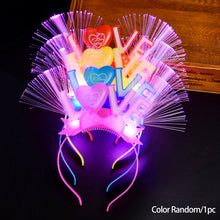 Load image into Gallery viewer, 2024 New Year Glowing Headband with LED Light Flashing Hair Band Kids Girls Hair Accessories New Year Decoration