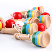 Load image into Gallery viewer, Wooden Skills Cup Throw and Catch Ball Traditional Game for Kids Hand Eye Coordination Educational Game Exercise The Brain