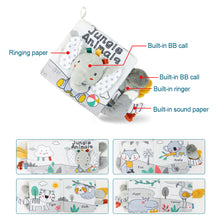 Load image into Gallery viewer, Soft Baby Books 3D Touch Feel High Contrast Cloth Book Sensory Early Learning Stroller Toys for Infant Toddler Toy 0-12 Months