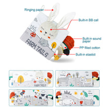 Load image into Gallery viewer, Soft Baby Books 3D Touch Feel High Contrast Cloth Book Sensory Early Learning Stroller Toys for Infant Toddler Toy 0-12 Months