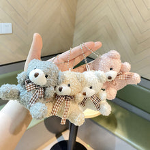Load image into Gallery viewer, 11cm Cute Bear Plush Toys Stuffed Blush Bear Toys Bag Car Key Pendant Kids Girls Toy Birthday Gifts Mini Animal Plush Doll Keychain Pendant