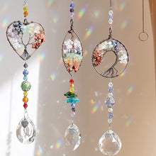 Load image into Gallery viewer, 1Pc Dreamcatcher Suncatcher Crystal Prism Ball Gold Moon Star Rainbow Sun Catcher Indoor Window Car Hanging Garden Decoration Gift