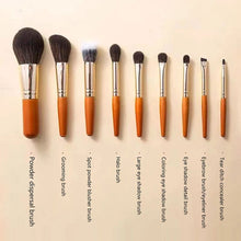 Load image into Gallery viewer, 9pcs/set Mini Portable Makeup Brushes Skin Friendly Soft Eye Shadow Blusher Brush Makeup Brushes Set Makeup Tools