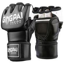Load image into Gallery viewer, 1Pair Adult Half Finger Breathable Boxing Gloves Muay Thai Free Combat Free Combat Training Gloves Protective Equipment