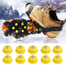 Load image into Gallery viewer, 10PCS/20PCS Anti-Skate Claw Shoe Cover Spare Nail Teeth Outdoor Mountaineering Anti-Slip Anti-Drop Shoe Cover Accessories