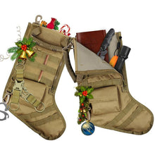 Load image into Gallery viewer, Outdoor Multifunctional Tactical Christmas Socks MOLLE Military Bag EDC Accessories Package Holiday Dress Storage Hanging Bag