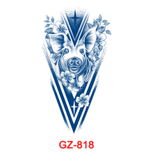 Load image into Gallery viewer, Twelve Zodiac Dumb Face Non Reflective Fruit Juice Herbal Tattoo Sticker Pure Plant Semi Permanent Imitation Tattoo Sticker