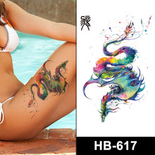 Load image into Gallery viewer, Twelve Zodiac Colorful Cartoon Tattoos Sticker Simulated Tattoos Sticker Creative Animal Women Men Tattoo Stickers