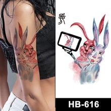 Load image into Gallery viewer, Twelve Zodiac Colorful Cartoon Tattoos Sticker Simulated Tattoos Sticker Creative Animal Women Men Tattoo Stickers