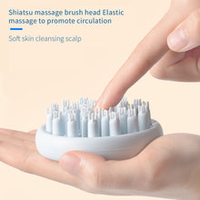 Load image into Gallery viewer, Silicone Circular Dry Wet Dual Purpose Shampoo Brush Massage and Cleaning Shampoo Brush Head Massage Shampoo Brush