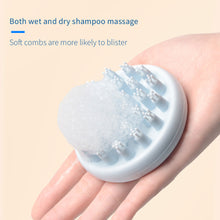 Load image into Gallery viewer, Silicone Circular Dry Wet Dual Purpose Shampoo Brush Massage and Cleaning Shampoo Brush Head Massage Shampoo Brush