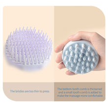 Load image into Gallery viewer, Silicone Circular Dry Wet Dual Purpose Shampoo Brush Massage and Cleaning Shampoo Brush Head Massage Shampoo Brush