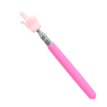 Load image into Gallery viewer, Retractable Reading Guide Pointer Telescopic Finger Shape Teaching Pointer Stick Anti-slip Learning Toys Children Class Whiteboard Pointer