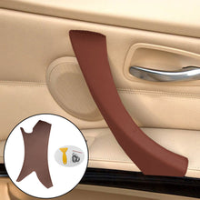 Load image into Gallery viewer, Car Interior Leather Door Panel Handle Handle Cover Right and Left Inner Pull Trim Cover For BMW 3 Series E90 E91 E93 2005-2012
