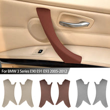 Load image into Gallery viewer, Car Interior Leather Door Panel Handle Handle Cover Right and Left Inner Pull Trim Cover For BMW 3 Series E90 E91 E93 2005-2012