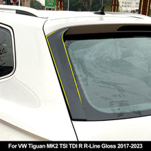 Load image into Gallery viewer, 2Pcs Car Rear Window Spoiler Splitter Rear Trunk Window Tail Wing Body For VW Tiguan MK2 TSI TDI R R-Line Gloss 2017-2023