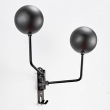 Load image into Gallery viewer, Motorcycle Helmet Wall Mount Rack with Double Hook 180 Rotation Helmets Display Holder Helmet/Jacket Hanger Bike Helmet Holder