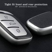 Load image into Gallery viewer, Car Smart Key Cover Case Holder Bag Keychain Fob Protector Cover TPU Leather for Roewe RX5 I5 I6 RX3 RX8 ERX5 for MG ZS EV MG6 EZS