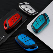 Load image into Gallery viewer, Car Smart Key Cover Case Holder Bag Keychain Fob Protector Cover TPU Leather for Roewe RX5 I5 I6 RX3 RX8 ERX5 for MG ZS EV MG6 EZS
