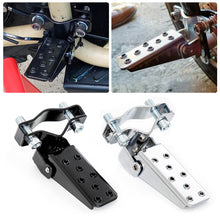 Load image into Gallery viewer, Universal 2Pcs Motorcycle Parts Retro Motorbike Clamp-on Steel Foldable Foot Step Pegs MTB BMX Bike Folding Pedal Footrest Footpeg