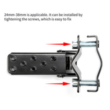 Load image into Gallery viewer, Universal 2Pcs Motorcycle Parts Retro Motorbike Clamp-on Steel Foldable Foot Step Pegs MTB BMX Bike Folding Pedal Footrest Footpeg