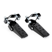 Load image into Gallery viewer, Universal 2Pcs Motorcycle Parts Retro Motorbike Clamp-on Steel Foldable Foot Step Pegs MTB BMX Bike Folding Pedal Footrest Footpeg