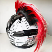 Load image into Gallery viewer, Motorcycle Mohawk Helmet Wig Sticker Helmet Decorations Wigs Cockscomb Motocross Full Face Off Road Helmet Decoration Hair Paste