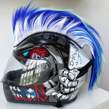 Load image into Gallery viewer, Motorcycle Mohawk Helmet Wig Sticker Helmet Decorations Wigs Cockscomb Motocross Full Face Off Road Helmet Decoration Hair Paste