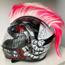 Load image into Gallery viewer, Motorcycle Mohawk Helmet Wig Sticker Helmet Decorations Wigs Cockscomb Motocross Full Face Off Road Helmet Decoration Hair Paste