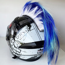 Load image into Gallery viewer, Motorcycle Mohawk Helmet Wig Sticker Helmet Decorations Wigs Cockscomb Motocross Full Face Off Road Helmet Decoration Hair Paste