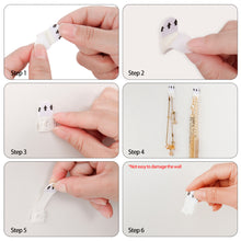 Load image into Gallery viewer, 20pcs/set Mini Wall Transparent Removable Hook Strong Cable Clamp Adhesive Key Hook Rack Bathroom Kitchen Towel Hanger