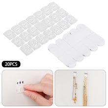 Load image into Gallery viewer, 20pcs/set Mini Wall Transparent Removable Hook Strong Cable Clamp Adhesive Key Hook Rack Bathroom Kitchen Towel Hanger