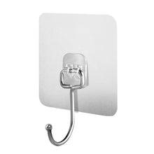 Load image into Gallery viewer, 5pcs/set Upgrade Larger Hooks Self Adhesive Wall Hooks Puch Free Nail Free Stainless Steel Hook Wall Coat Hooks Heavy Duty Hooks