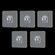 Load image into Gallery viewer, 5pcs Wall Hook for Storage Rack Replacement Self Adhesive Hooks No Drill Hanger Hook Organizer Puch Free Shelf Hooks