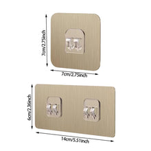Load image into Gallery viewer, 5pcs Wall Hook for Storage Rack Replacement Self Adhesive Hooks No Drill Hanger Hook Organizer Puch Free Shelf Hooks