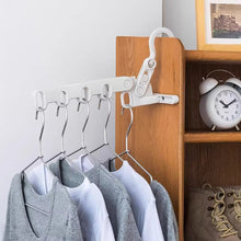 Load image into Gallery viewer, Folding Clothes Rack Hooks Foldable Hanging Hooks with 5 Holes Outdoor Camping Travel Hotel Apartment Bathroom Rack Hook Student Room Hooks