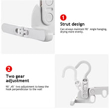 Load image into Gallery viewer, Folding Clothes Rack Hooks Foldable Hanging Hooks with 5 Holes Outdoor Camping Travel Hotel Apartment Bathroom Rack Hook Student Room Hooks