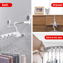 Load image into Gallery viewer, Folding Clothes Rack Hooks Foldable Hanging Hooks with 5 Holes Outdoor Camping Travel Hotel Apartment Bathroom Rack Hook Student Room Hooks