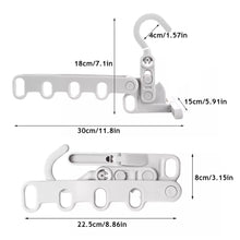 Load image into Gallery viewer, Folding Clothes Rack Hooks Foldable Hanging Hooks with 5 Holes Outdoor Camping Travel Hotel Apartment Bathroom Rack Hook Student Room Hooks