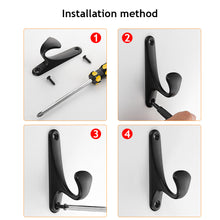 Load image into Gallery viewer, Aluminum Alloy Coat Clothes Hanger Wall Door Hanging Hook Key Holder Hat Scarf Handbag Storage Hanger Bathroom Rack Home Hardware