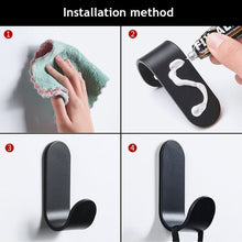 Load image into Gallery viewer, 5pcs Heavy Duty Carbon Steel Hooks Kitchen Bathroom Storage Rack Door Wall Clothes Hook Hanger Hanging Household Accessories