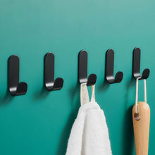 Load image into Gallery viewer, 5pcs Heavy Duty Carbon Steel Hooks Kitchen Bathroom Storage Rack Door Wall Clothes Hook Hanger Hanging Household Accessories