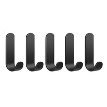 Load image into Gallery viewer, 5pcs Heavy Duty Carbon Steel Hooks Kitchen Bathroom Storage Rack Door Wall Clothes Hook Hanger Hanging Household Accessories