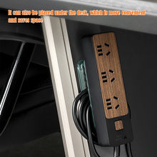 Load image into Gallery viewer, Self-Adhesive Power Stip Holder with Cable Organizer Plug Socket Fixator Wire Winder Wall Table Cable Holder Shelf Rack