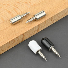 Load image into Gallery viewer, 8pcs Cabinet Board Support Screws with Antislip Cover Clapboard Nails Integrated Self Tapping Screws for Closet Board Loading Screws