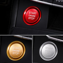 Load image into Gallery viewer, 2Pcs Car Start Ignition Engine Start Stop Button Ring Cover Trim Sticker For Audi Q5/Q7/A8L/A5/A6L/A4L Button Decoration Switch Accessories
